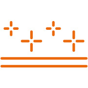 icon - two lines under four crosses